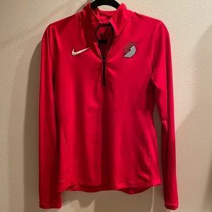 Portland Trail Blazers Nike DryFit Quarter Zip (S)